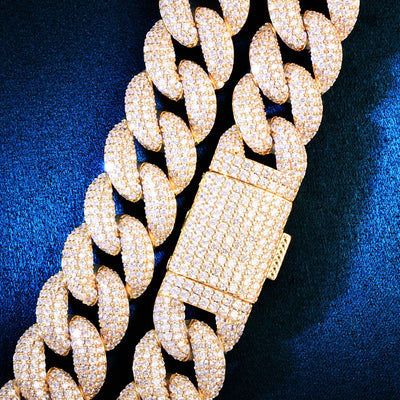 19mm Full Zircon Miami Cuban Bracelet