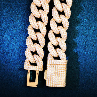19mm Full Zircon Miami Cuban Bracelet