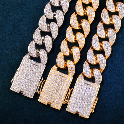 20mm Men's Chunky Miami Cuban Link Bracelet