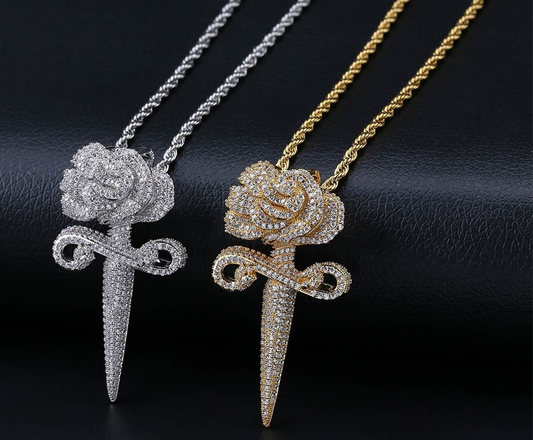 Flower Sword Necklace