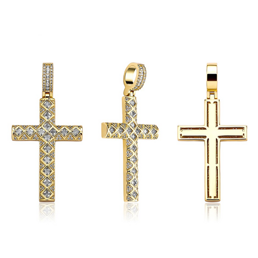 Baguette Cross Necklace