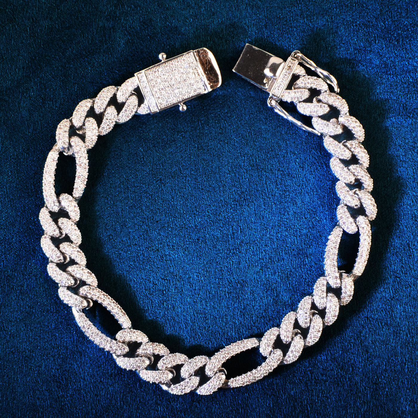 8mm Miami Zirconia Cuban Chain Bracelet