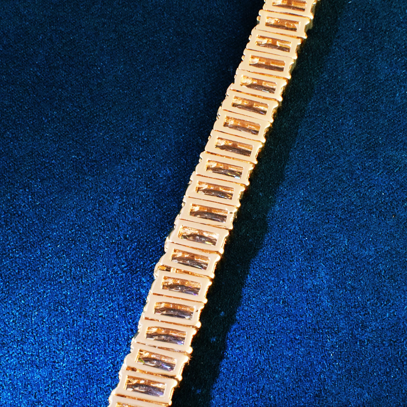 9MM Ice Out Baguette Chain Necklace