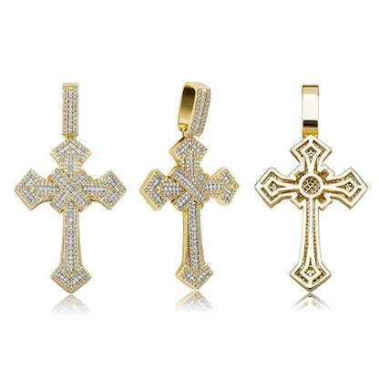 Baguette Cross Necklace