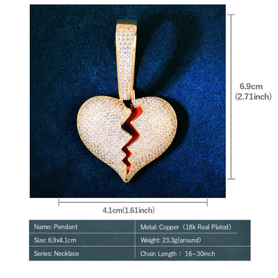 Big Clasp Heart Necklace