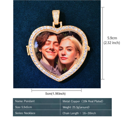 Heart Photo Necklace