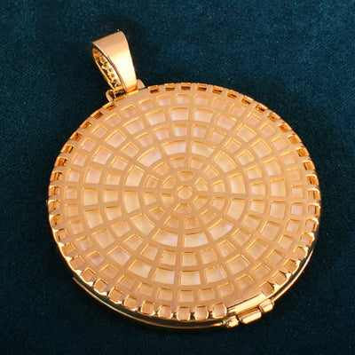 Circle Medallion Photo Necklace