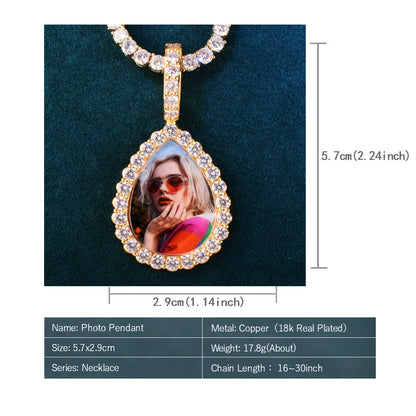Drip Photo Necklace
