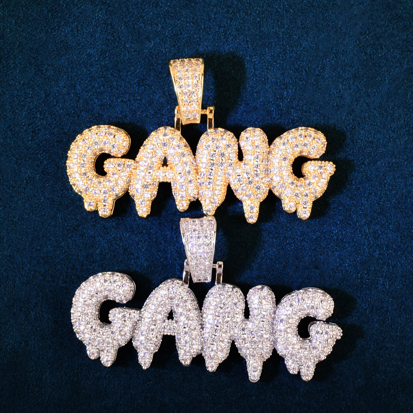 Rapper Chain Letters GANG Letter Necklace β Grillz.com