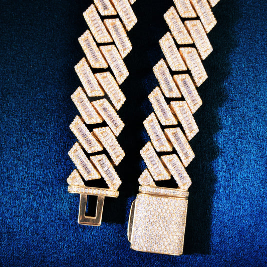 Baguette Miami Cuban Necklace