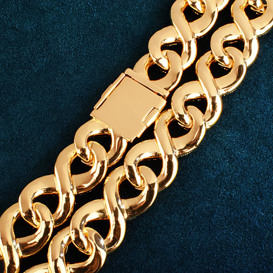 Infinity Style Miami Cuban Chain Necklace