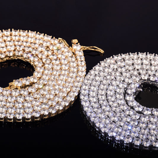 Tennis Chain 4-6mm One Row Zircon Necklace