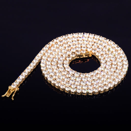 Tennis Chain 4-6mm One Row Zircon Necklace