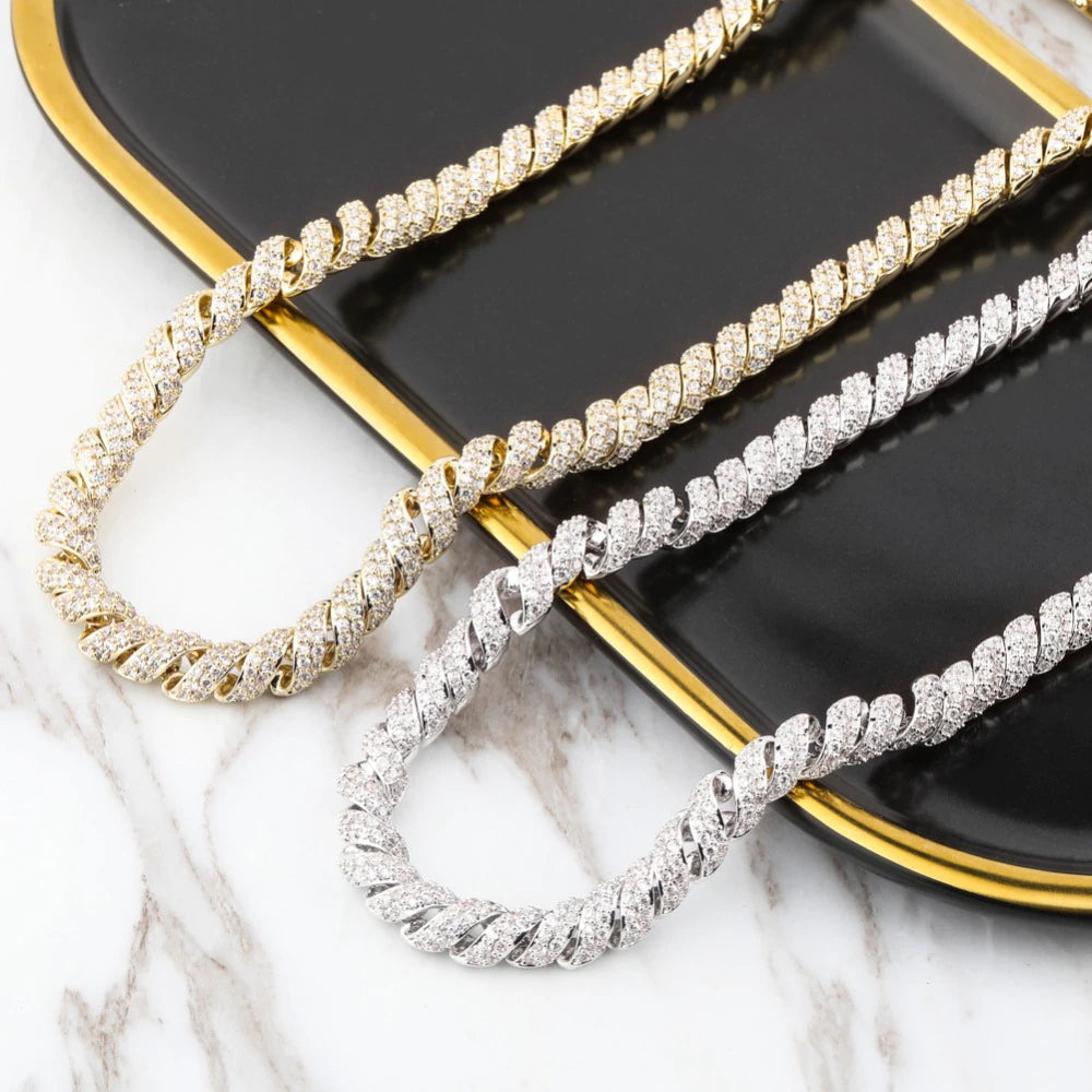 10mm Telephone Wire Cuban Link Chain