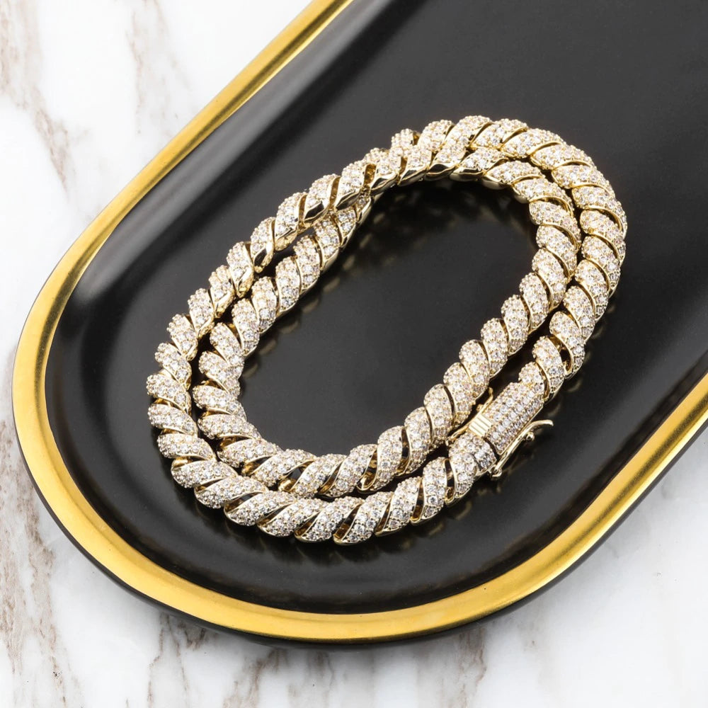 10mm Telephone Wire Cuban Link Chain