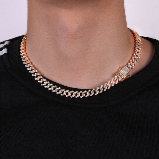 Miami 10mm Prong Setting Cuban Link Chain