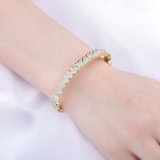 7mm Heart Bracelet