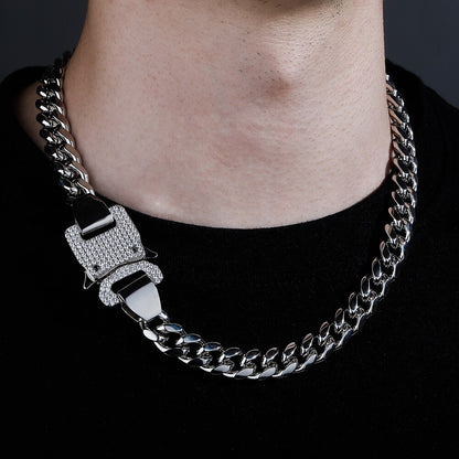 12mm Miami Cuban Chain With Spring Ring Clasps