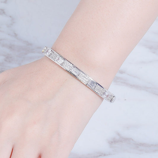 7mm Luxury Iced Out Cubic Zirconia Bracelet