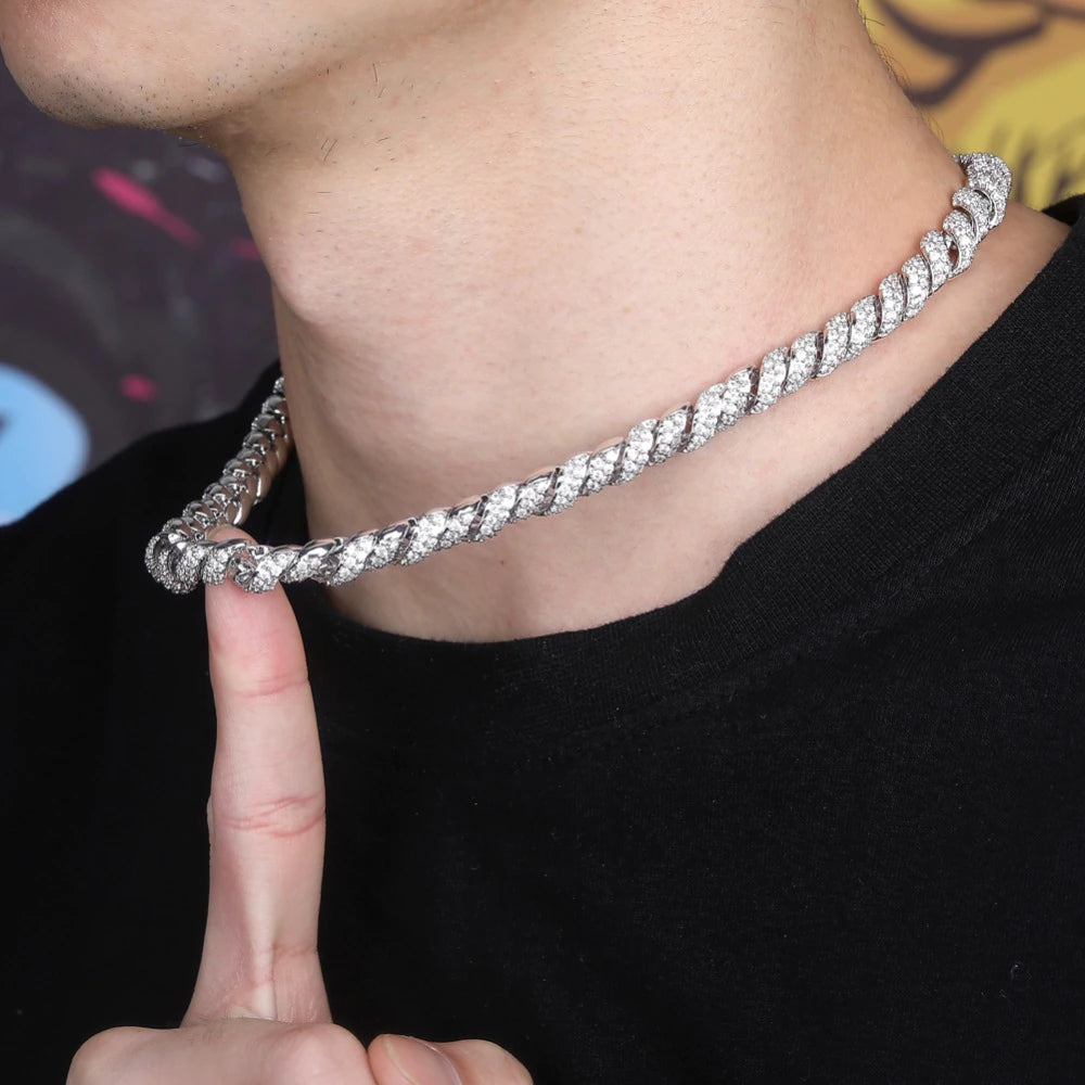 10mm Telephone Wire Cuban Link Chain