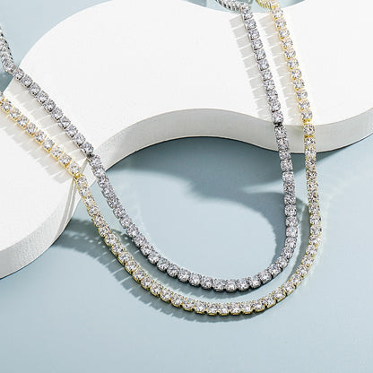 Classic Micro Tennis Necklace 2.5-5mm