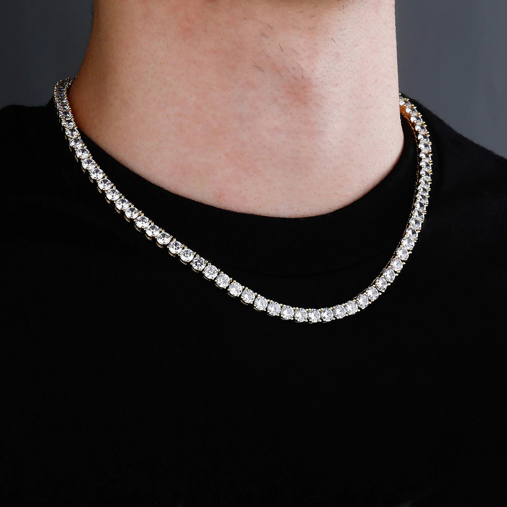 925 Sterling Silver 3-6mm Tennis Chain – Grillz.com 925 Sterling Silver 3-6mm Tennis Chain – Grillz.com