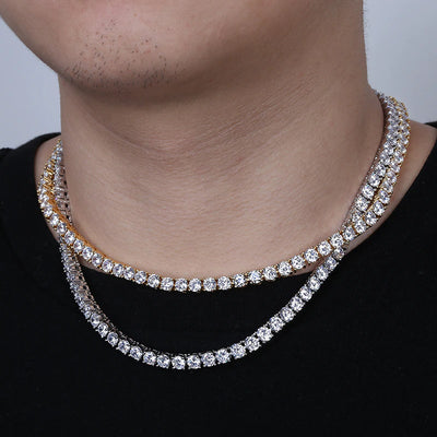 5MM Iced Out AAA Zircon 1 Row Tennis Chain