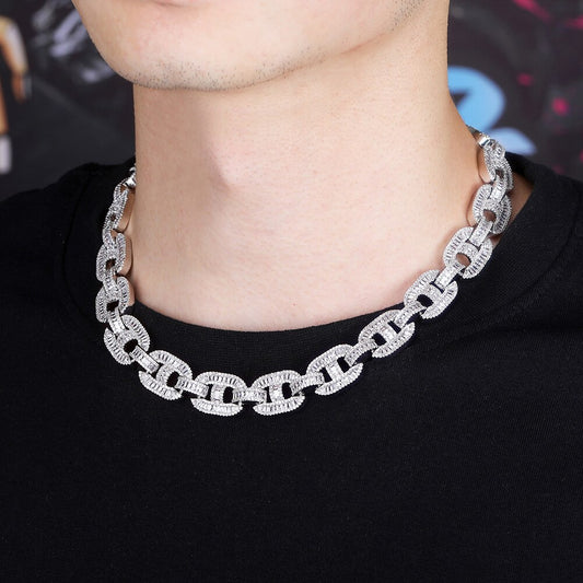 Miami 15mm Prong Setting Cuban Link Chain