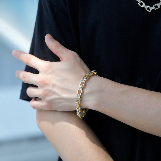 8mm Ice Box Link Chain Bracelet