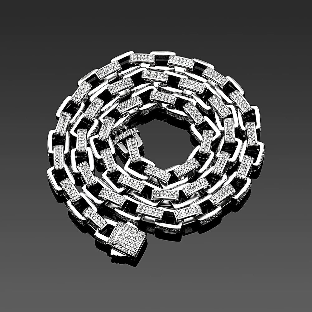 8mm Ice Box Link Chain Necklace