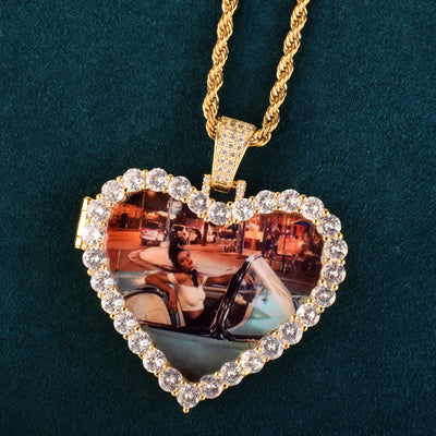 Heart Love Photo Necklace