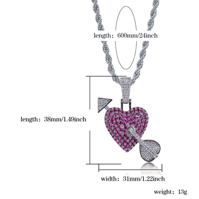 Heart With Arrow Necklace