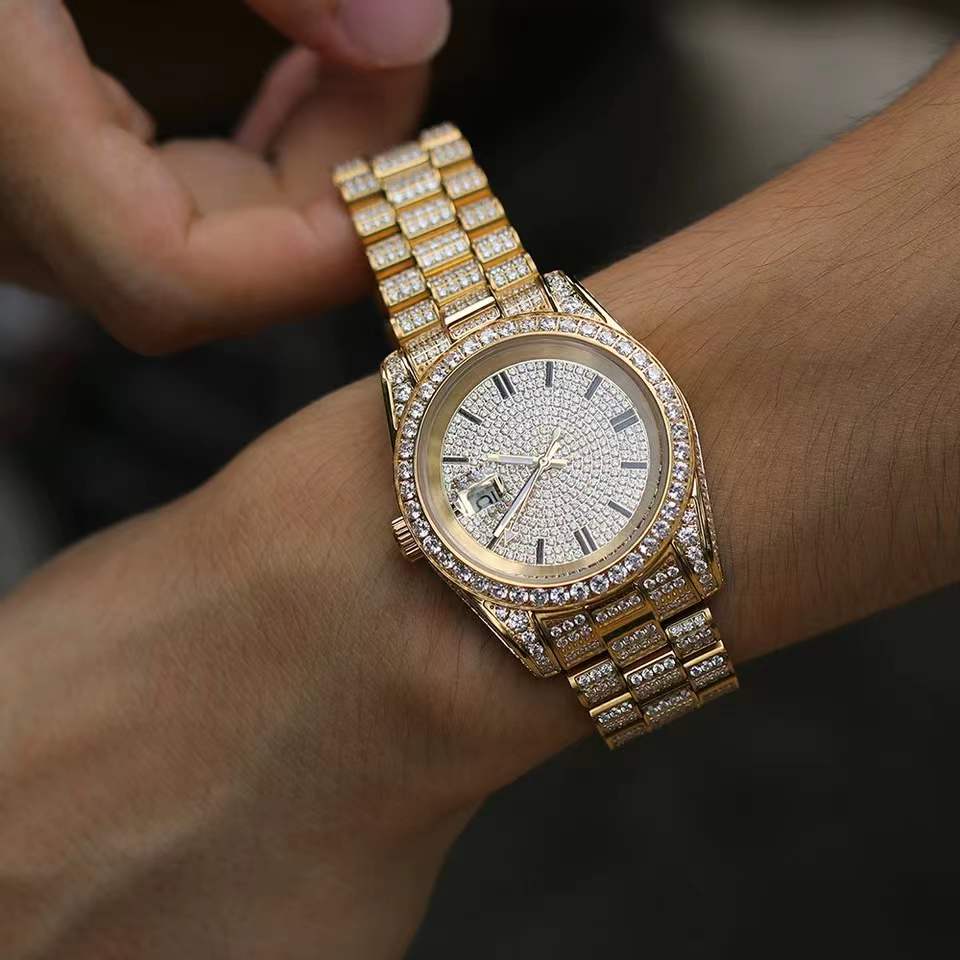 Luxury Mens Zircon Watches