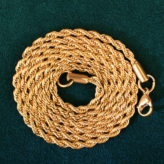 Stainless Steel Rope Chain 3mm Necklace