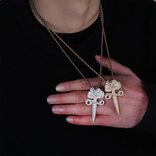 Flower Sword Necklace