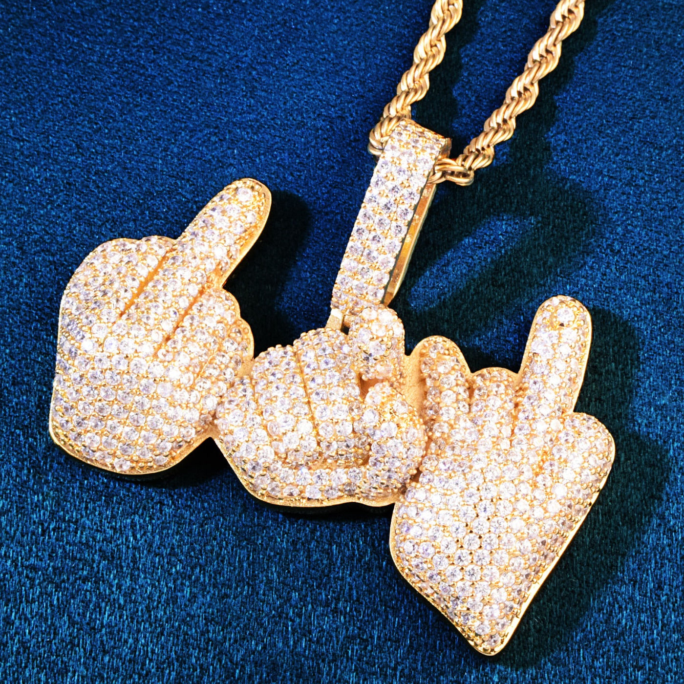 Finger Gesture Necklace