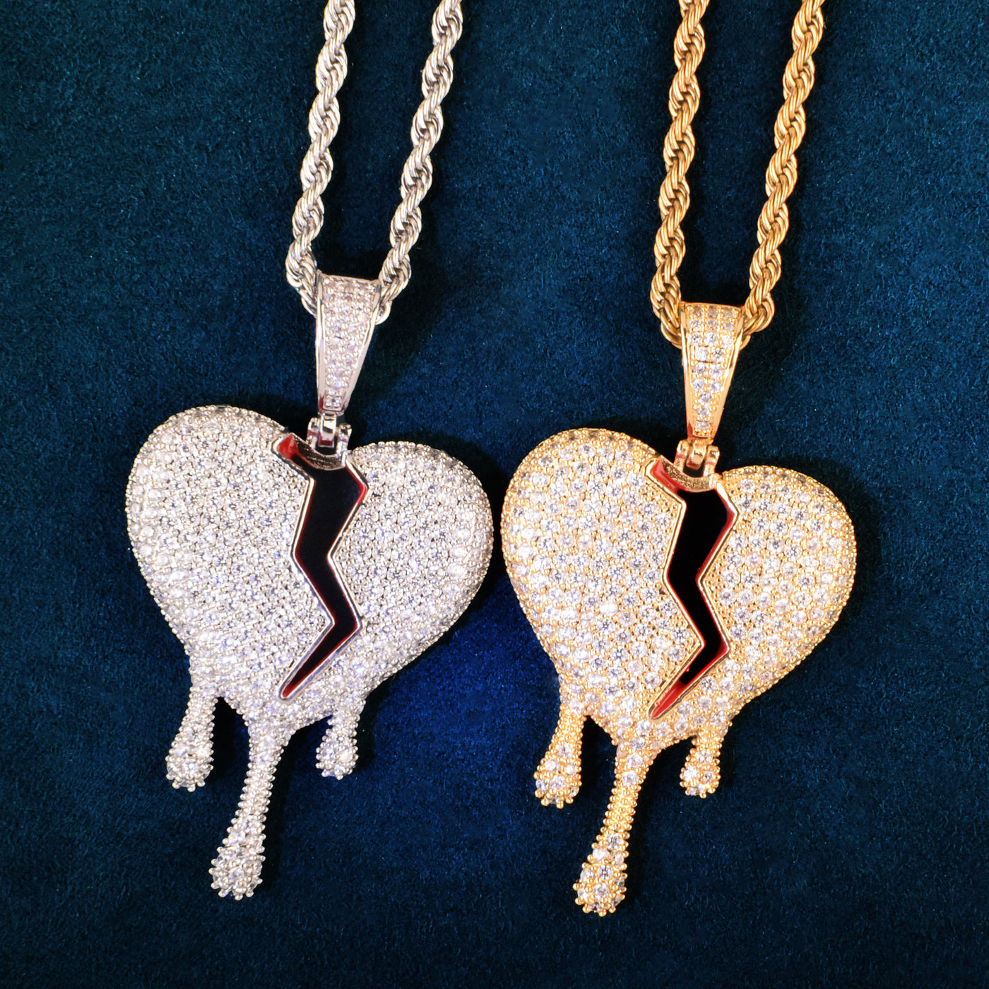Drip Heart Necklace