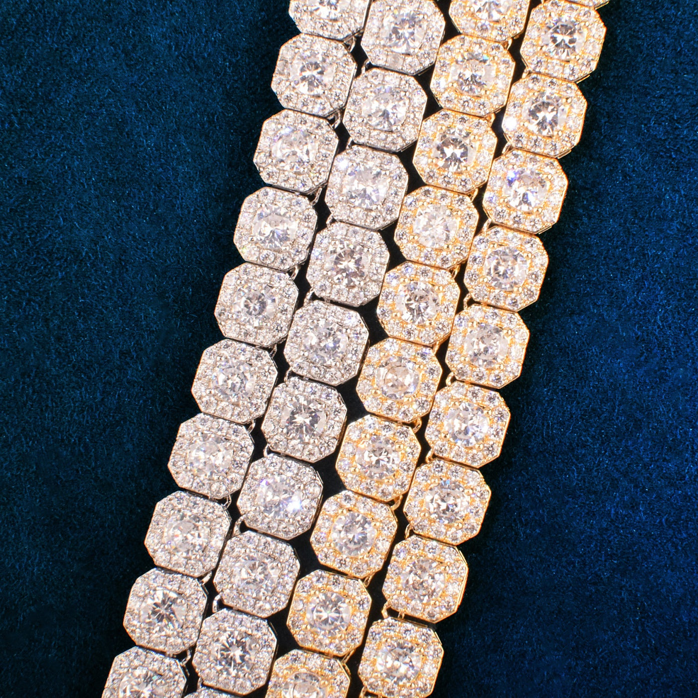 Square Clustered Chain Bracelet