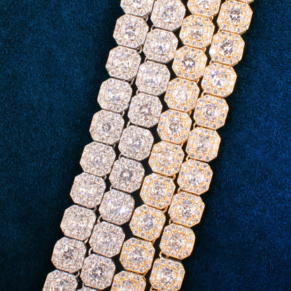 Square Clustered Chain Necklace
