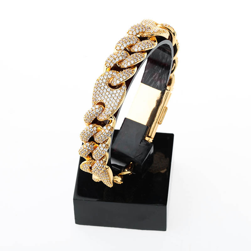 16mm Iced Out Cuban Bracelet