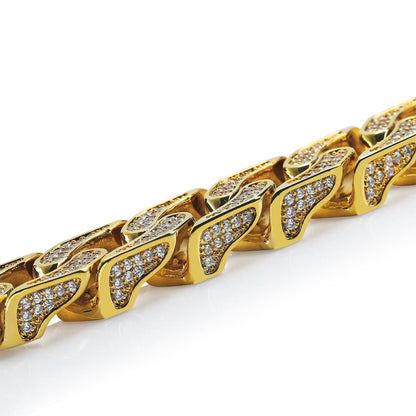 16mm Square Men Cuban Link Necklace