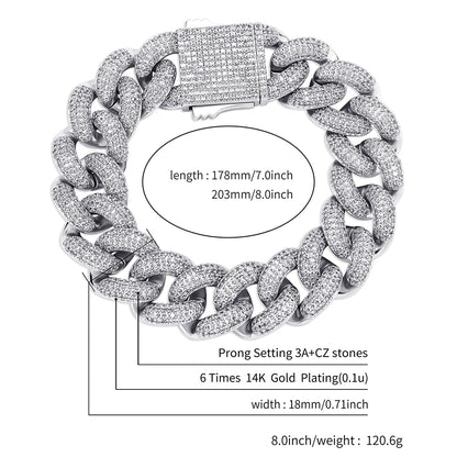 18mm Mens Bracelet