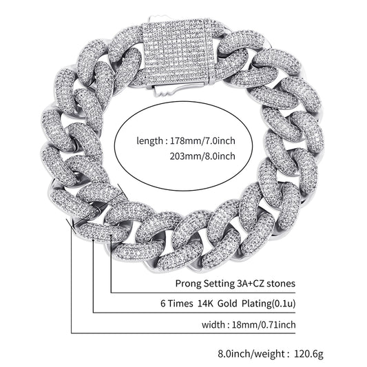 18mm Mens Bracelet