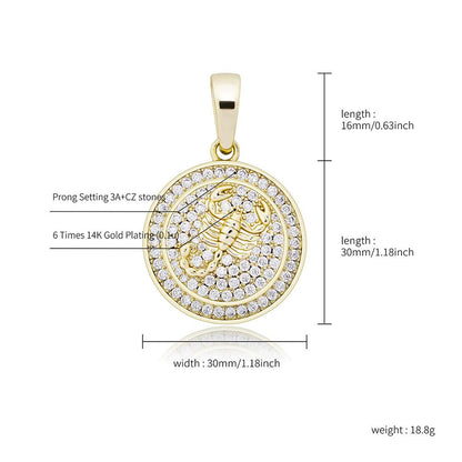 12 Zodiac Signs Necklace