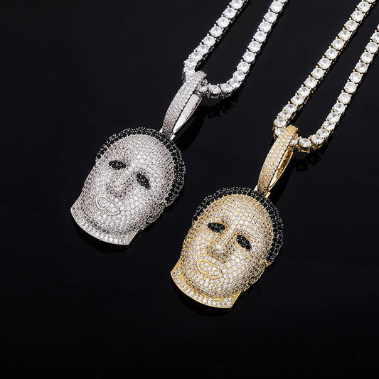 Man Face Necklace