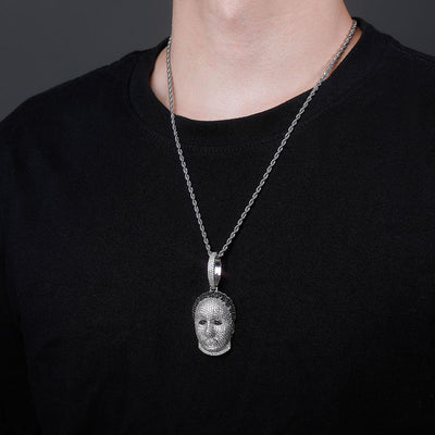 Man Face Necklace