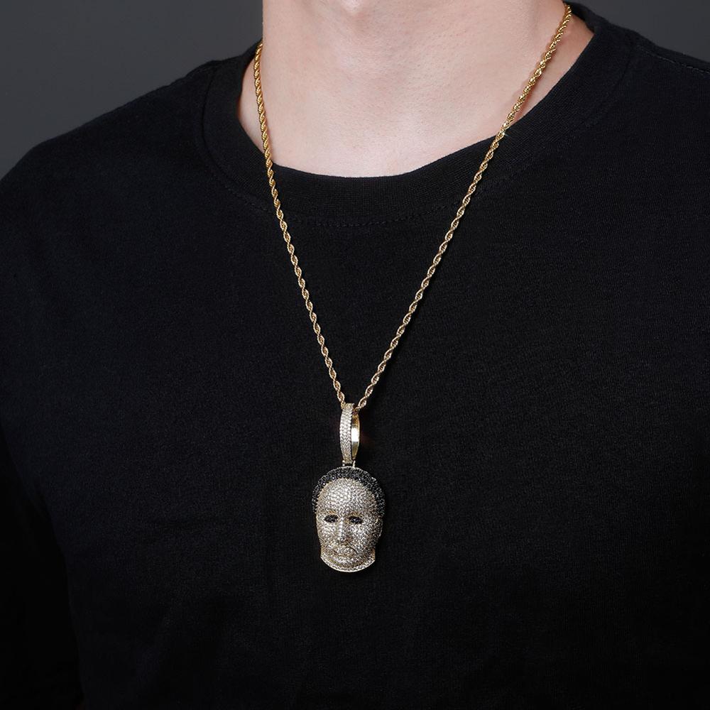 Man Face Necklace
