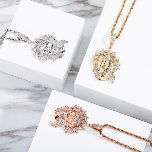 Crowned Jesus Necklace