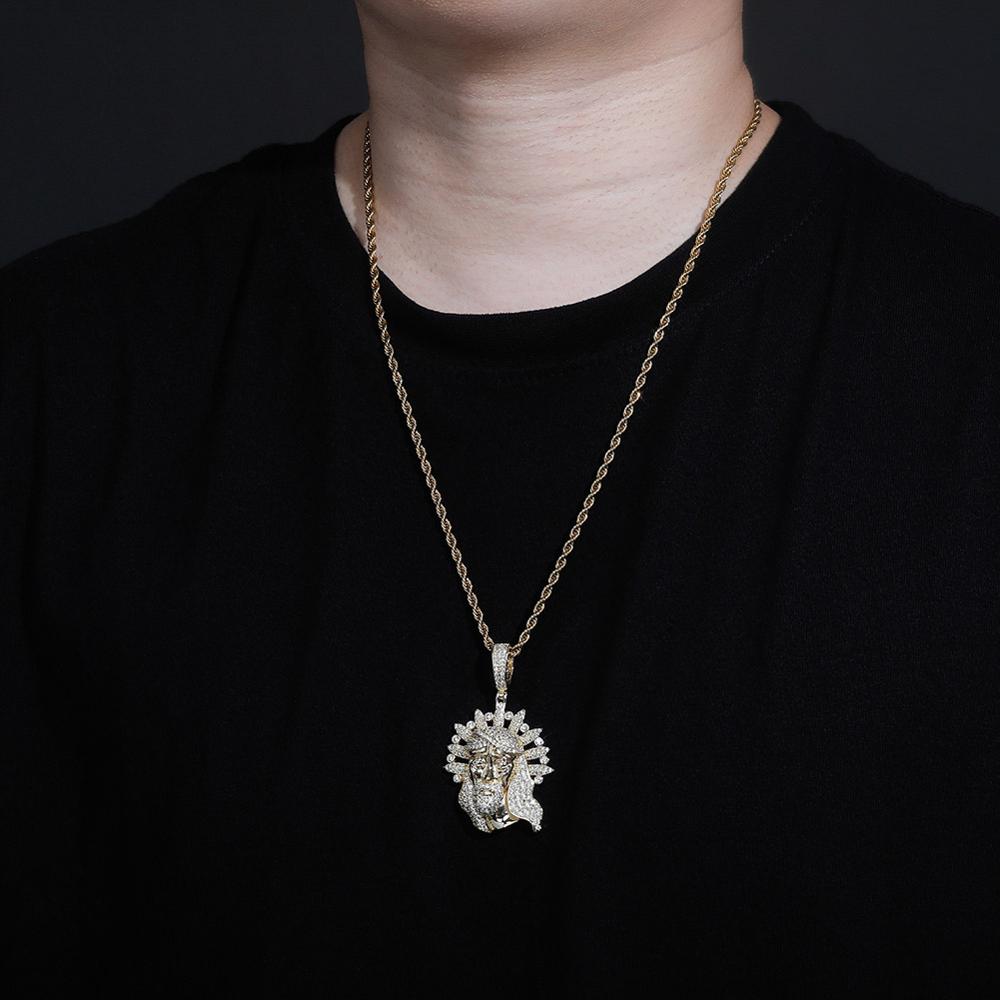 Crowned Jesus Necklace