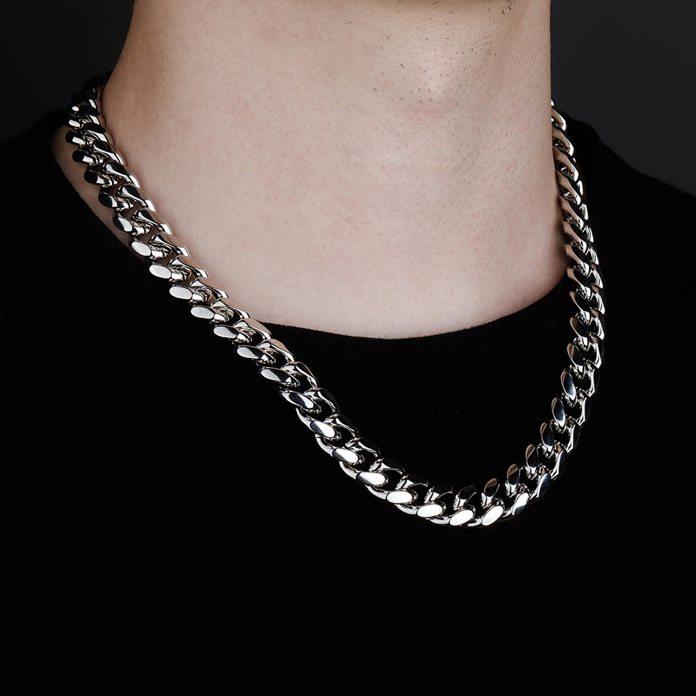 12mm Miami Cuban Chain With Spring Ring Clasps